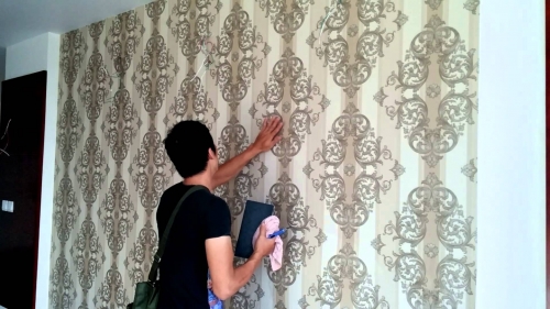 Những kinh nghiệm khi tự thi công giấy dán tường Những kinh nghiệm khi tự thi công giấy dán tường