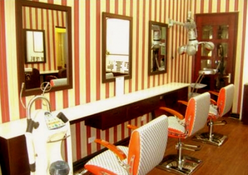 Giấy dán tường cho salon tóc Giấy dán tường cho salon tóc