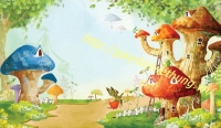 Giấy dán tường tạo không gian ấn tường cho bé Giấy dán tường tạo không gian ấn tường cho bé