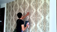 Những kinh nghiệm khi tự thi công giấy dán tường Những kinh nghiệm khi tự thi công giấy dán tường