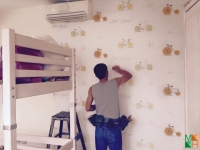 Thi công giấy dán tường tại Thanh Xuân ,Hà Nội Thi công giấy dán tường tại Thanh Xuân ,Hà Nội