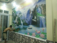 Thi công Tranh dán tường Phan Đình Giót Thi công Tranh dán tường Phan Đình Giót