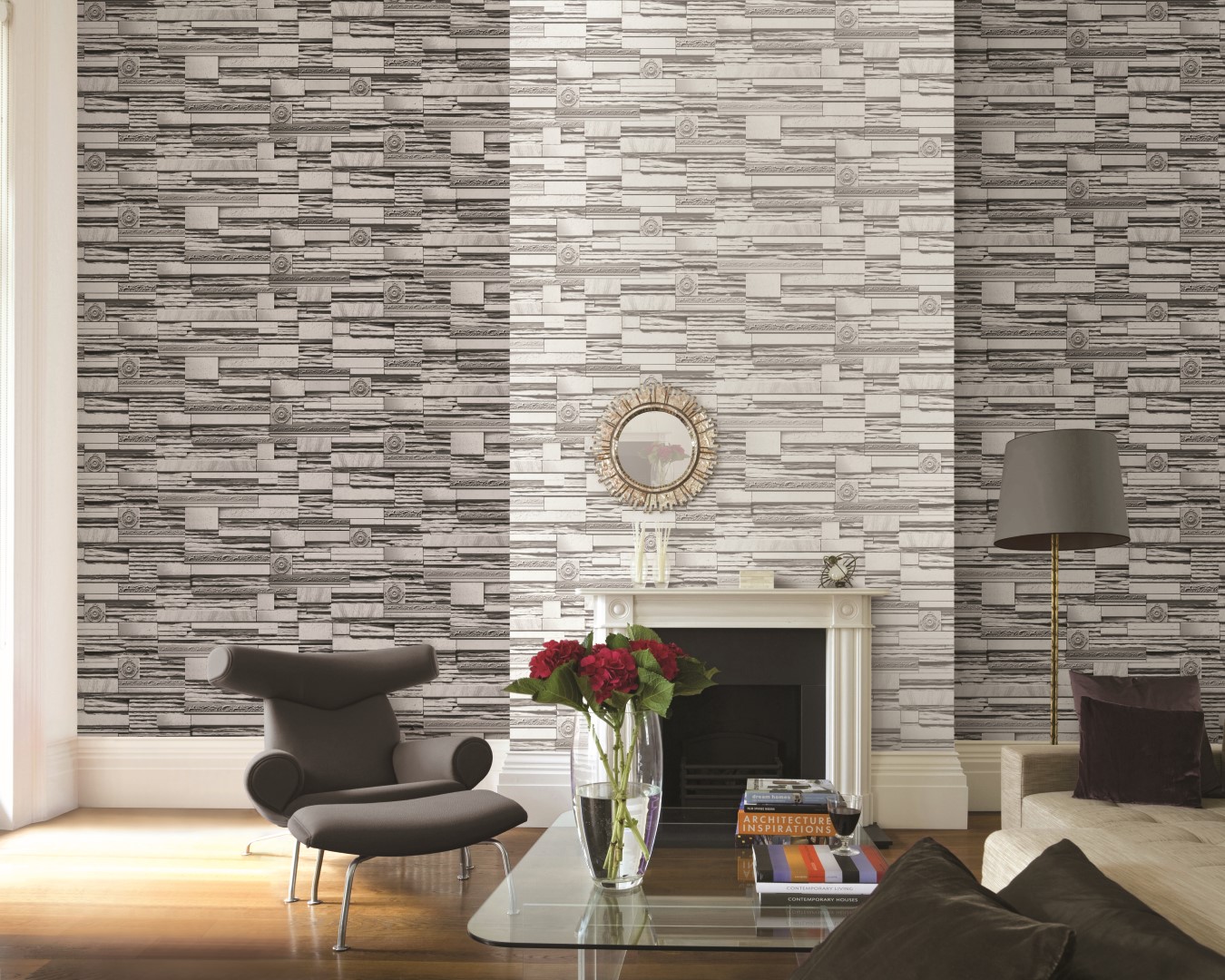 Giấy dán tường giả gạch đá 85013_1 Giấy dán tường giả gạch đá 85013_1