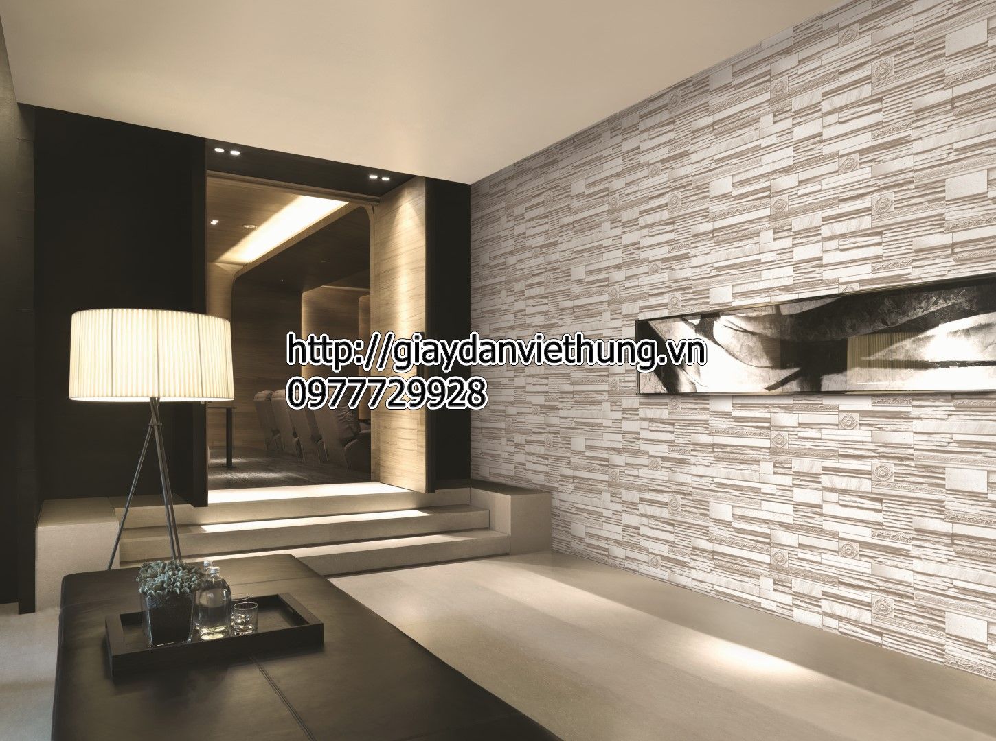 Giấy dán tường giả gạch đá 85013_2 Giấy dán tường giả gạch đá 85013_2
