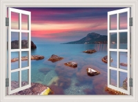 Tranh Cửa sổ 3D - SCB048 Tranh Cửa sổ 3D - SCB048