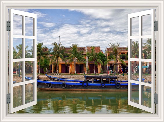 Tranh Cửa sổ 3D SCD013 Tranh Cửa sổ 3D SCD013
