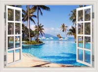 Tranh Cửa sổ 3D - SCB060 Tranh Cửa sổ 3D - SCB060