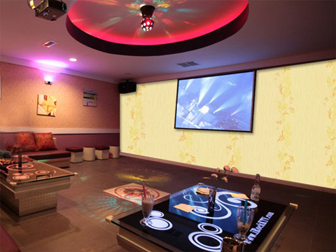 giấy dán tường phòng karaoke 1