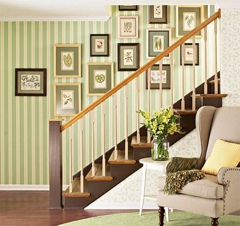 Cầu thang lộng lẫy nhờ giấy dán tường 3 Cầu thang lộng lẫy nhờ giấy dán tường 3