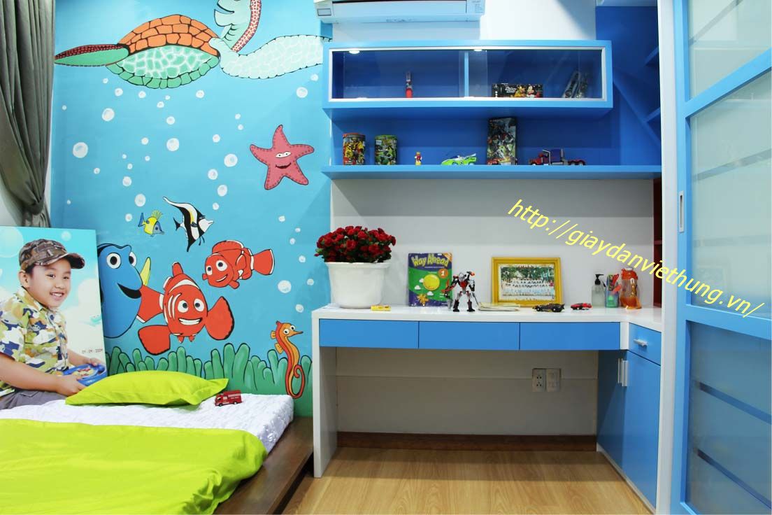 Giấy dán tường cho phòng bé trong dịp têt 2 Giấy dán tường cho phòng bé trong dịp têt 2