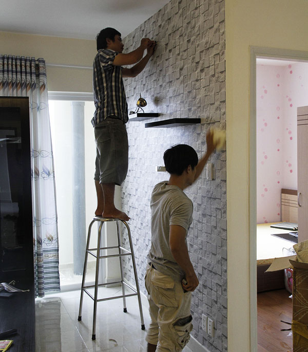 Không gian đẹp với giấy dán tường giả đá 3 Không gian đẹp với giấy dán tường giả đá 3