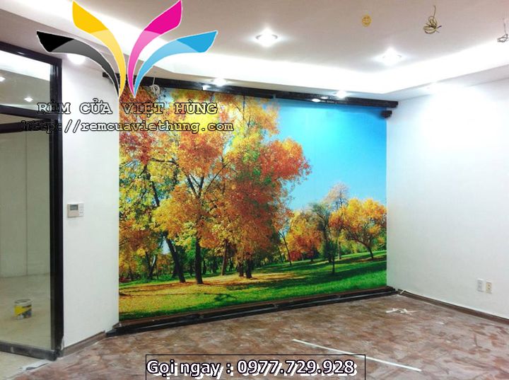 Hình ảnh thi công tranh dán tường 9 Hình ảnh thi công tranh dán tường 9