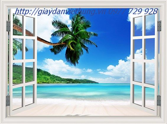 Tranh dán tường cửa sổ 3D tranh dán tường cửa sổ 3D