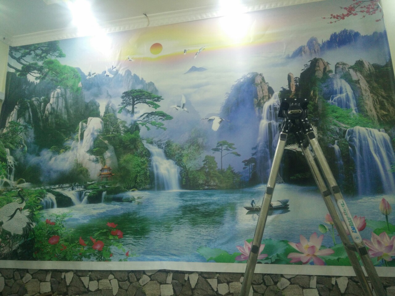 Thi công tranh dán tường Phan Đình Giót 2 Thi công tranh dán tường Phan Đình Giót 2